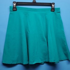 Forever 21 Green/Blue Skater Skirt